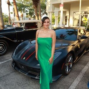 Green Strapless Dress